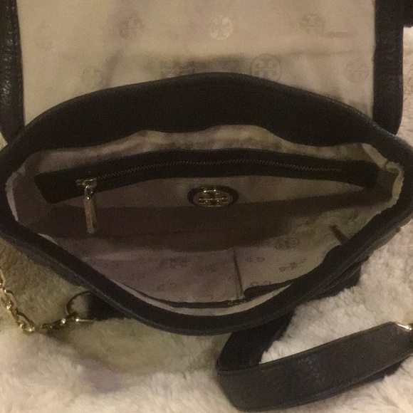 Tory Burch Black Crossbody Bag with Gold Accents - Picture 3 of 3